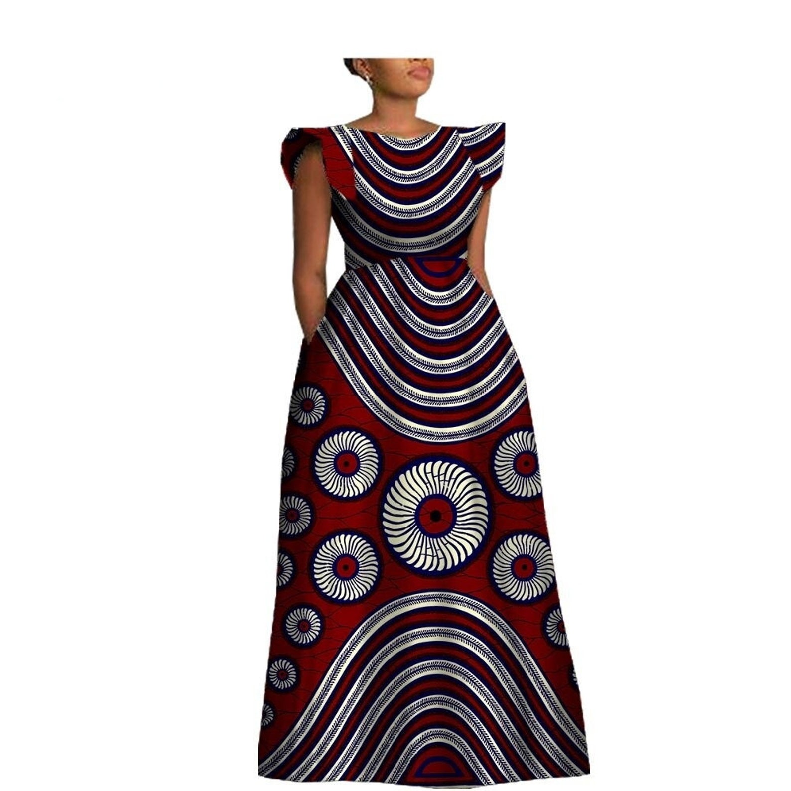 African Ankara Prom Dress African Prom Dress African Long Etsy