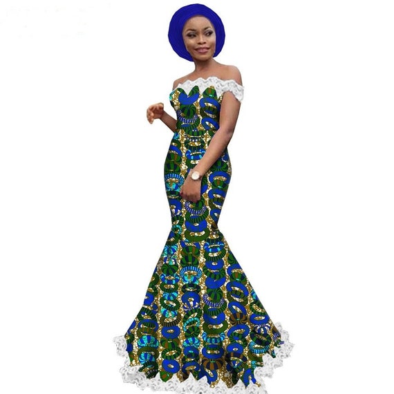 Womens African Clothing| Wedding Guest Attire| Prom| Ankara Dress|  Bridesmaid Outfit| Africa Wedding| Dashiki| Kitenge| Kente| Gift| Blooms