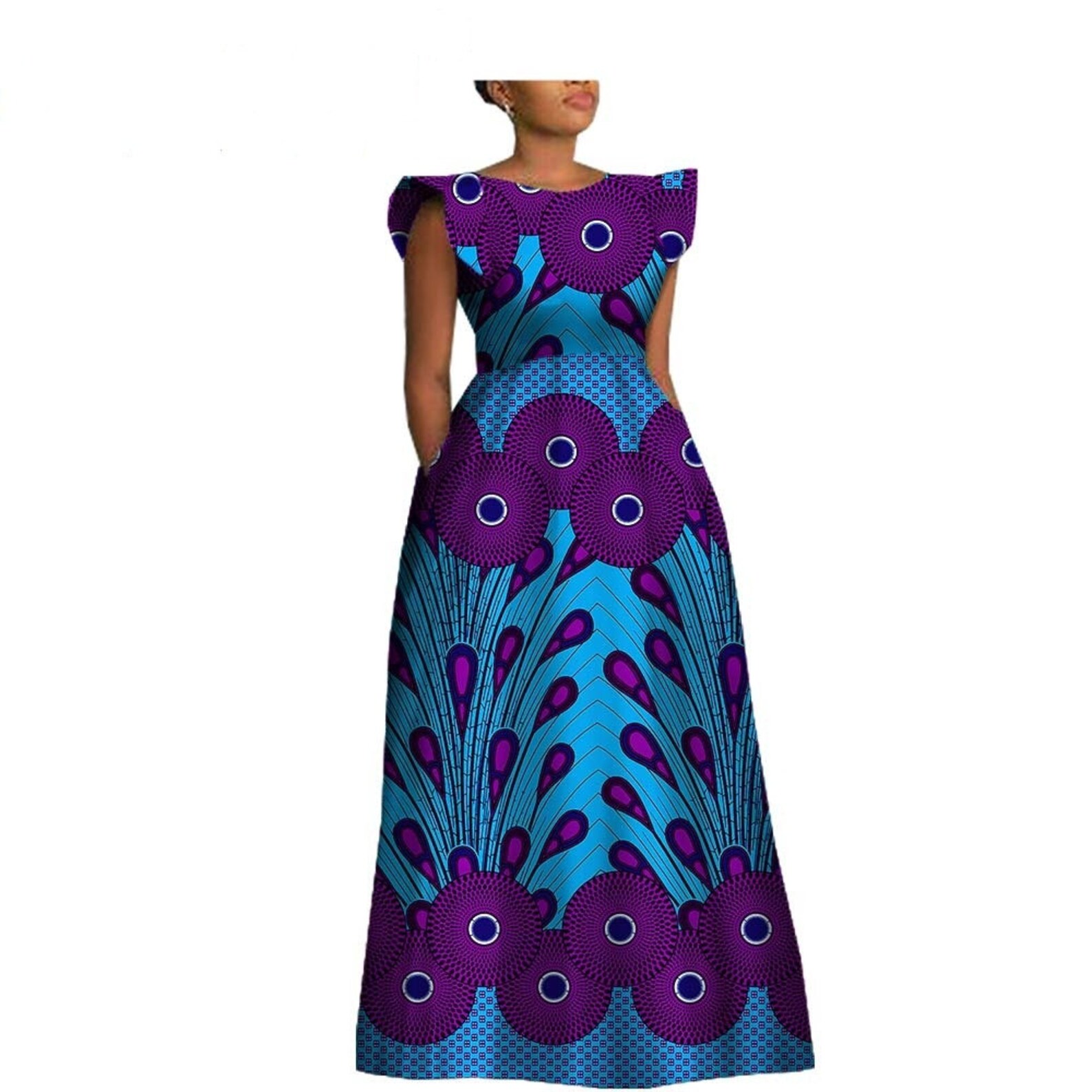 African Ankara Prom Dress African Prom Dress African Long Etsy