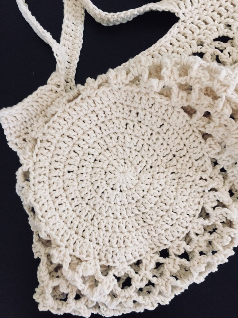 Classy Crochet Cotton Market Bag Etsy