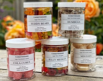 Sugar Free Sweets in a Jar - Diabetic Gift for all!