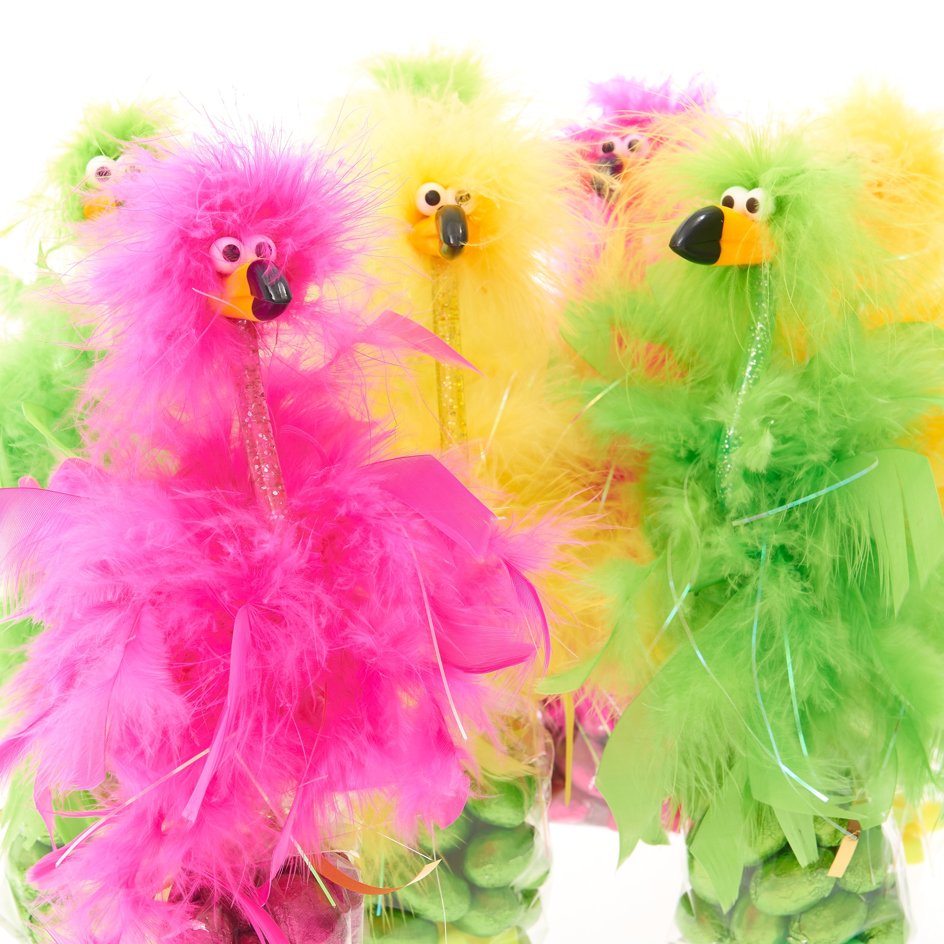 Fluffy Feather Bird Pen and Milk Chocolates! for Him, for Her