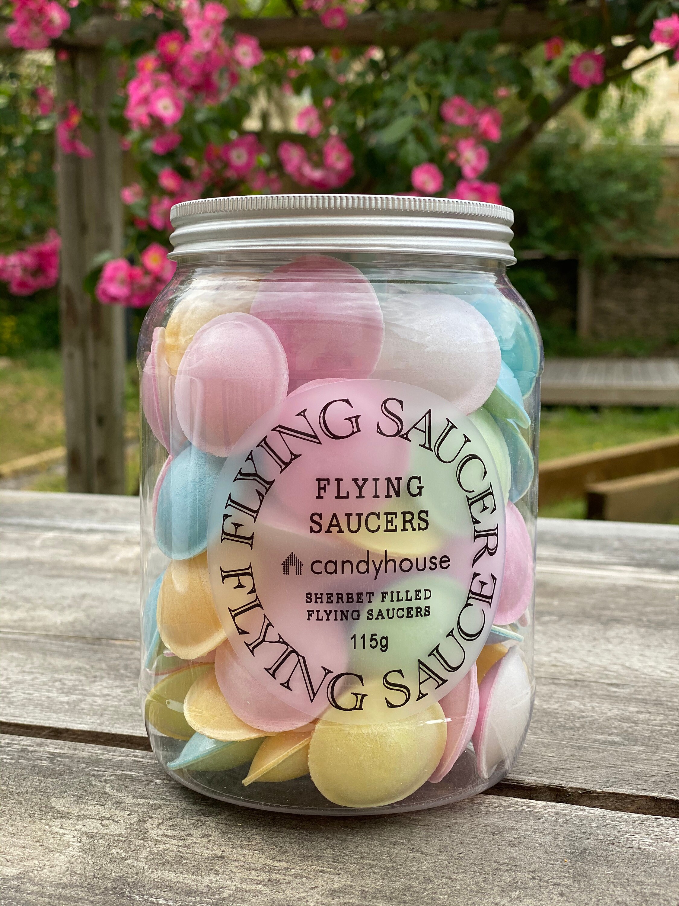 Flying Saucers in Giant Jar Retro Sweets Vegan Vegetarian Etsy