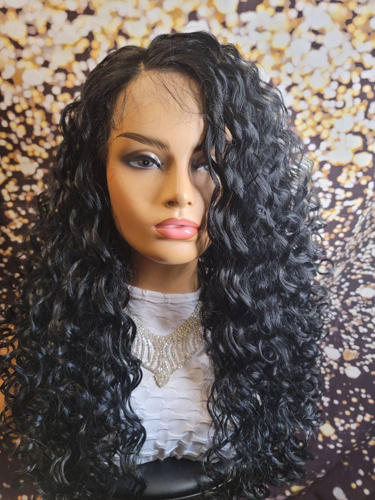 Black Curly Wig - Etsy Black Curly Wig - Etsy