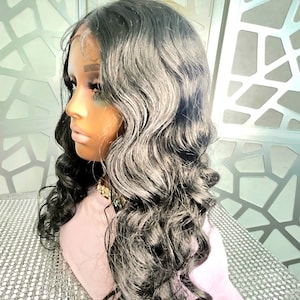 Kinky Wig, Black Curly Wig Wavy Hair Wig Lace Front Wig Natural Yaki Wig, Glueless Wig Relaxed Hair  Black Wavy Wig Hair Loss Daily Wear
