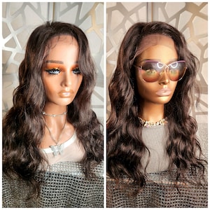 24&quot; Brown Body Wave Wig: 13x6 Virgin Brazilian Remy Hair