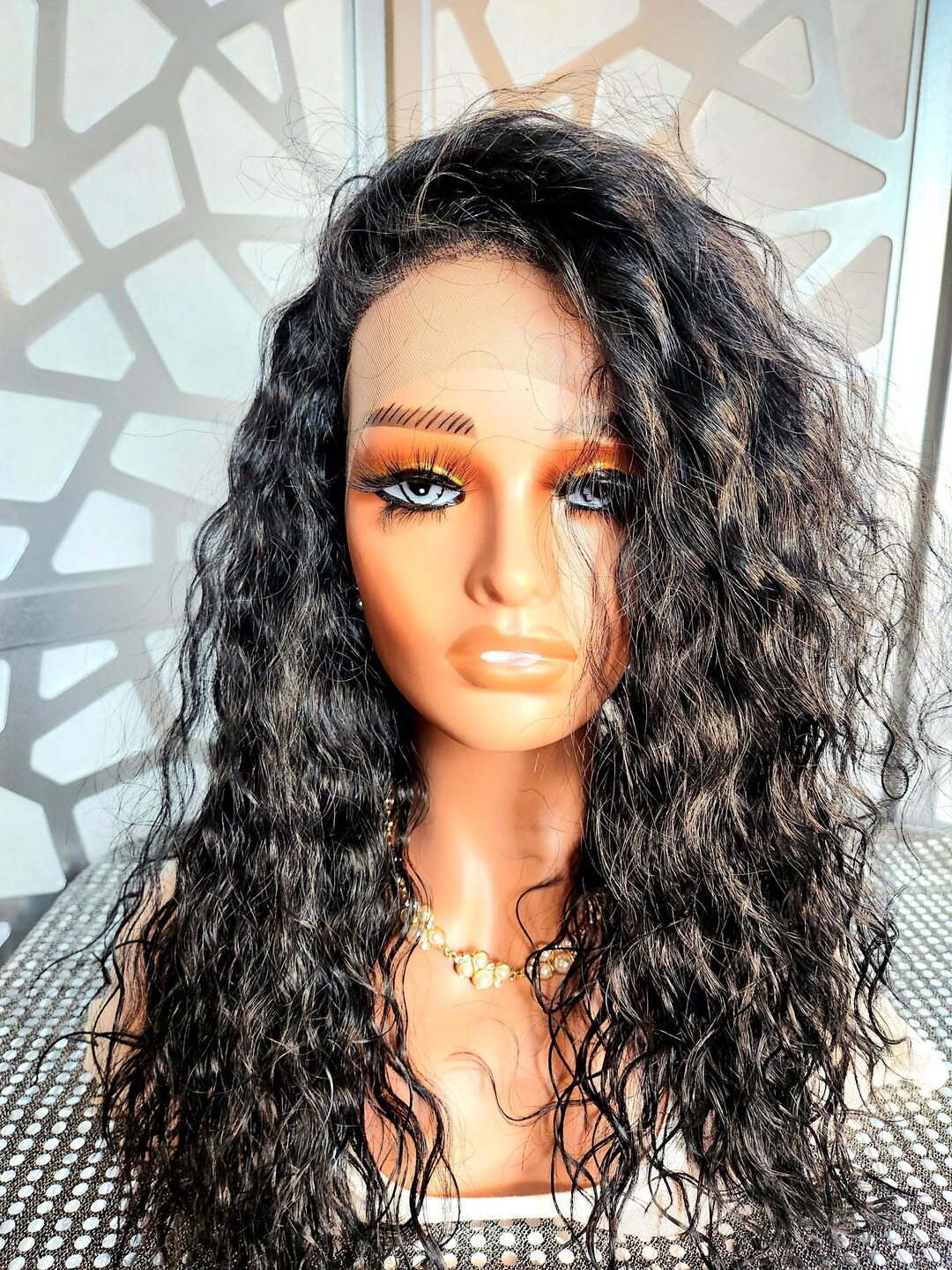 Long black ONLY Wig 13X6 Freepart Wig Loose Deep Long Length HD Lace Wigs 100% High Definition  main image 4
