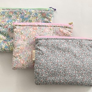 Liberty fabric flat pouch