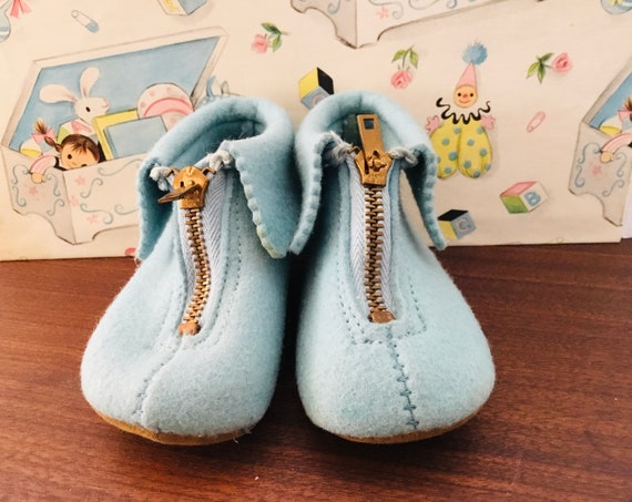 Vintage Trimfoot baby slippers - image 1