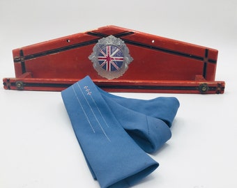Vintage necktie and rack