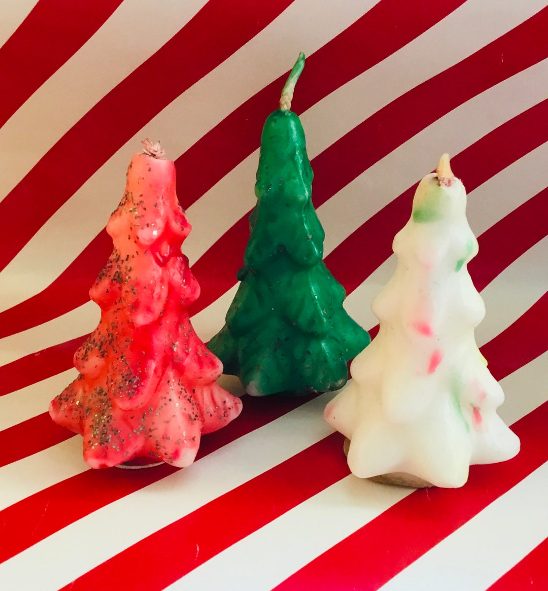 Vintage Christmas Tree Candles 