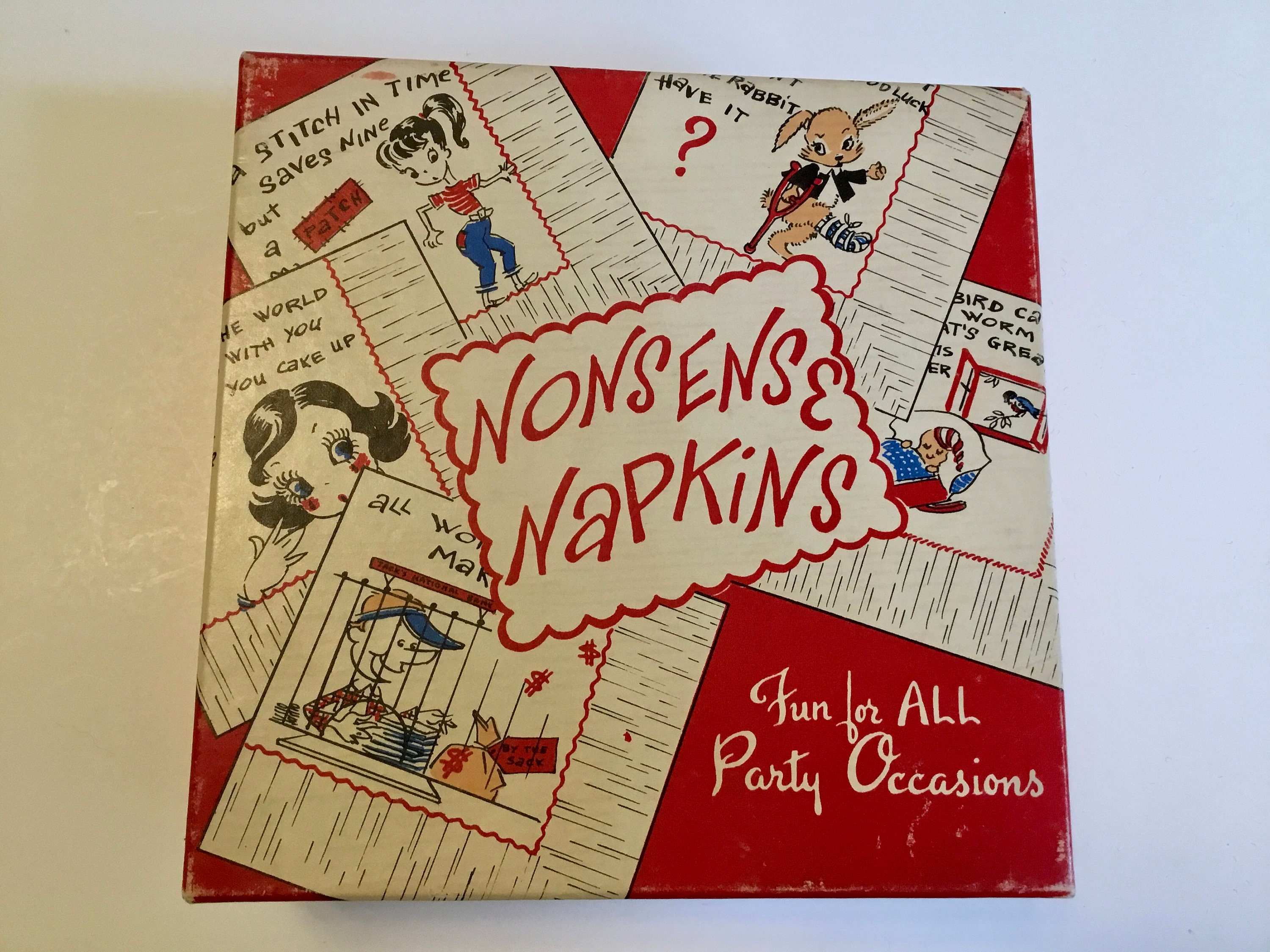 1950s Nonsense napkins