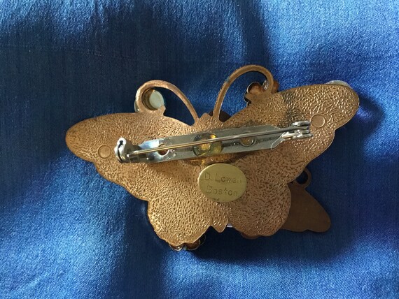 Vintage enameled butterflies - image 3