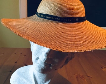 Vintage French straw hat