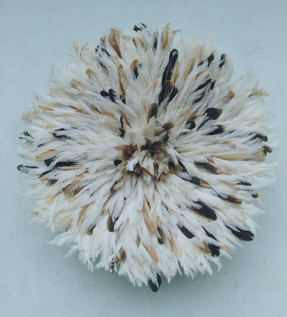 Juju Hat Blanc Moucheté Beige et Noir de 60 cm | 23,175.00 EUR