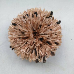 Chapéu Juju bege salpicado preto 70 cm (27&quot;)