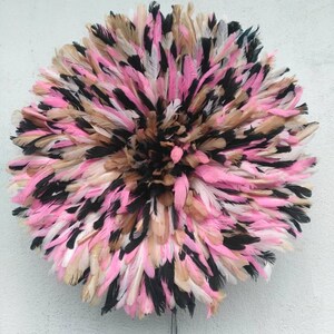 Juju hat speckled beige, pink, gray and black 50 cm (19&quot;)