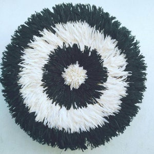 Juju hat inner white contour black then white then black 110 cm (43&quot;)