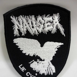 NAUSEA - embroidered patch crust punk sacrilege Antischism crass poison girl