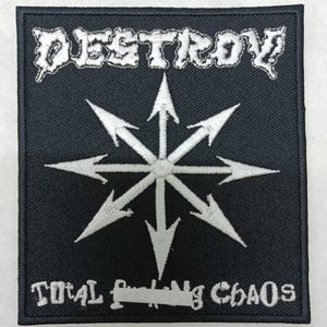 CODE 13 embroidered patch Destroy! demon system 13 ripcord