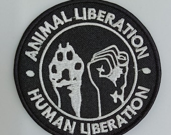 Animal Liberation Front  embroidered patch ALF Animal Right vegan