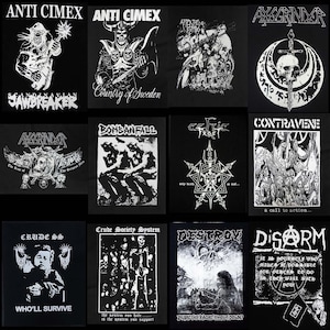 Printed back patch ~ Anticimex After The bombs Axegrinder Bombanfall Contravene Crude SS