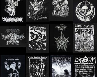 Printed back patch ~ Anticimex After The bombs Axegrinder Bombanfall Contravene Crude SS