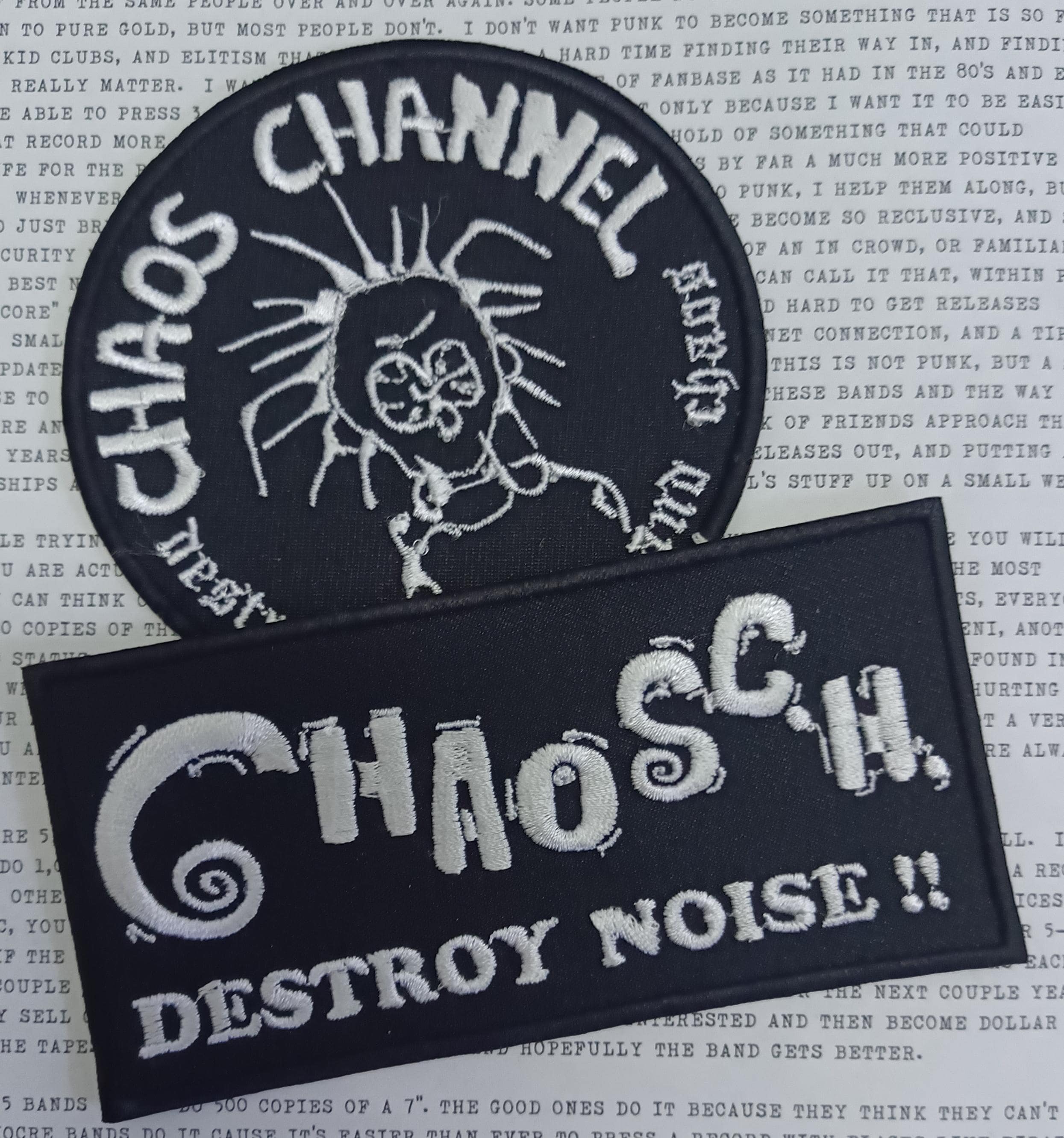 Embroidered Patch Chaos Channel Chaos C.h. Confuse Gai Kuro