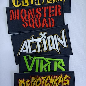Embroidered patch monster squad action devotchkas The Virus Who Killed Spikey Jacket? street punk