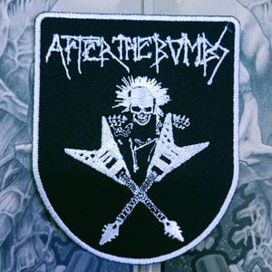 AFTER THE BOMBS embroidered patch Sacrilege stench crust Effigy Hellshock