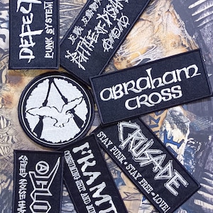 Japanese crusties patch Defector Crusade Abraham Cross Battle of Disarm Framtid Gloom