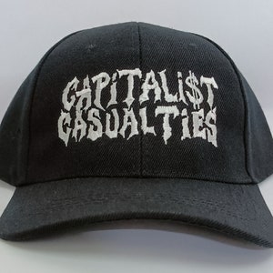 CAPITALIST CASUALTIES embroidered baseball cap hat Infest despise you hellnation