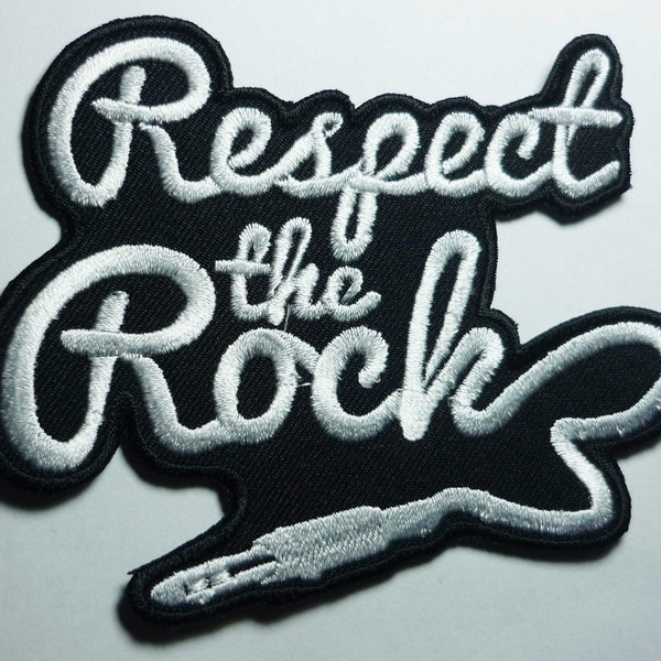 RESPECT THE ROCK embroidered patch The Hellacopters Gluecifer