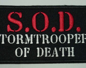 S.O.D. embroidered patch