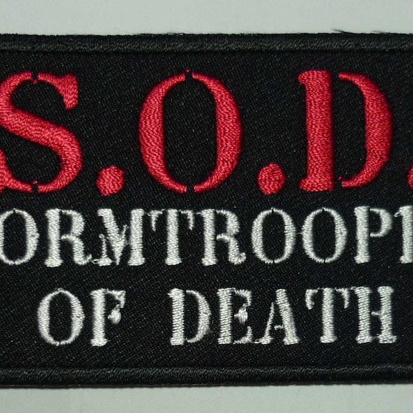 S.O.D. embroidered patch