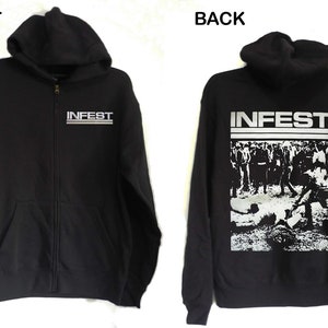 INFEST  Hoodie zipper Spazz Dropdead Hellnation