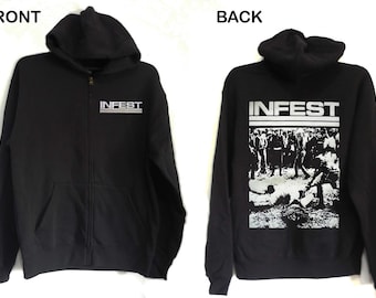 INFEST  Hoodie zipper Spazz Dropdead Hellnation