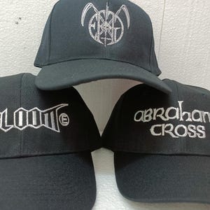 CRUST WAR embroidered baseball cap  Framtid Abraham Cross Effigy