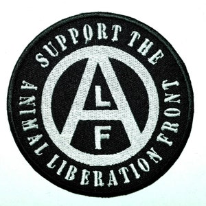 Animal Liberation Front  embroidered patch ALF