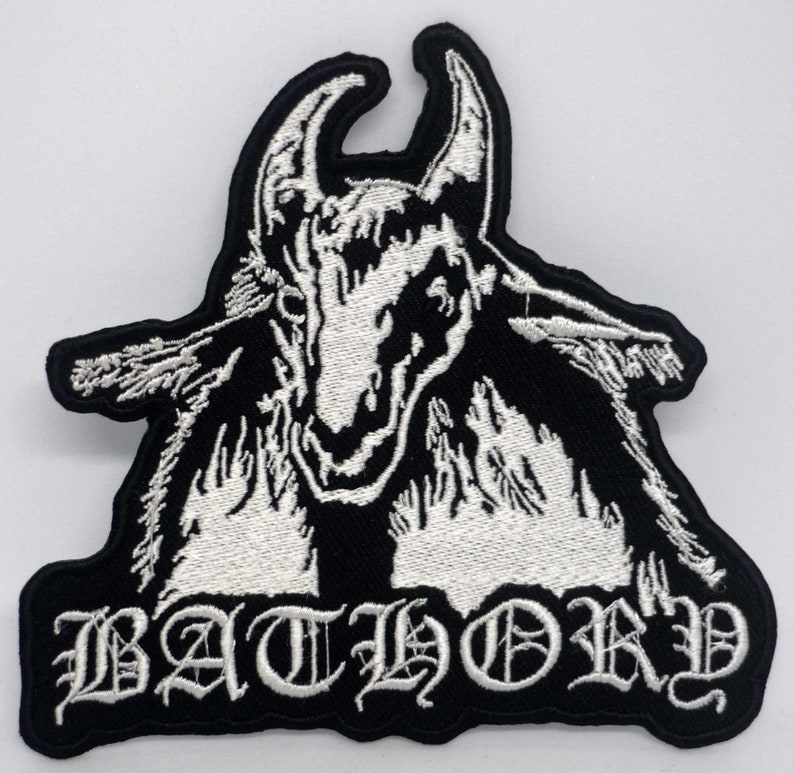 BATHORY Die Cut Embroidered Patch Etsy