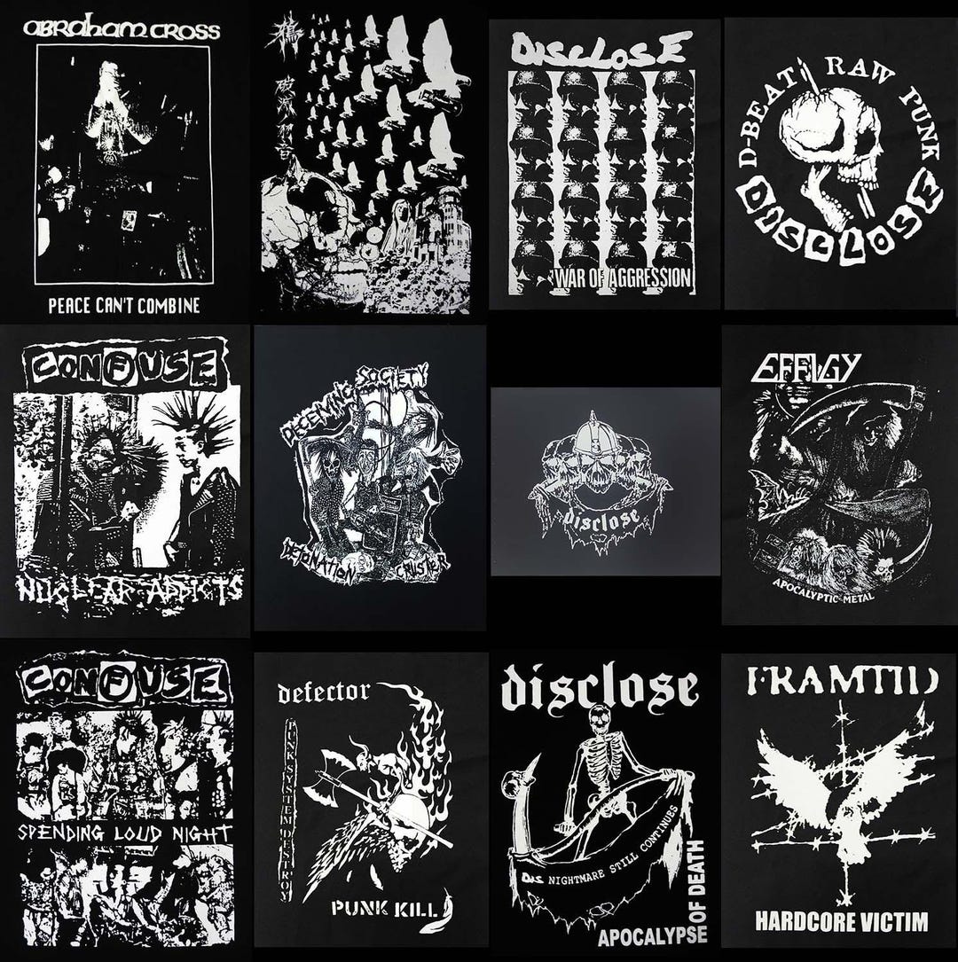 Printed Back Patch - Abraham Cross Crow Confuse Disclose Defector