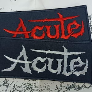 Japanese Punk embroidered patch Acute result fotb stance punk harcorepunk patch