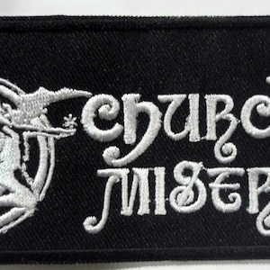 CHURCH OF MISERY embroidered patch electic wizard doom stoner rock