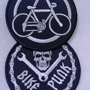 Patch bordado BIKE PUNX Antifa Bike Punk guerras de bicicletas veículos de duas rodas bicicleta alta bicicletas monstro bicicleta faça você mesmo