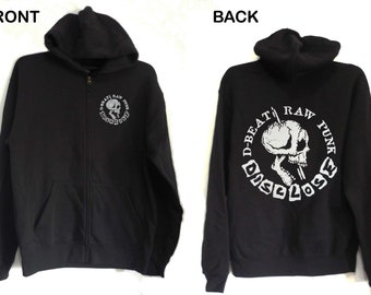 GLOOM Hoodie Zipper Japanese Crasher Crust Punk Framtid