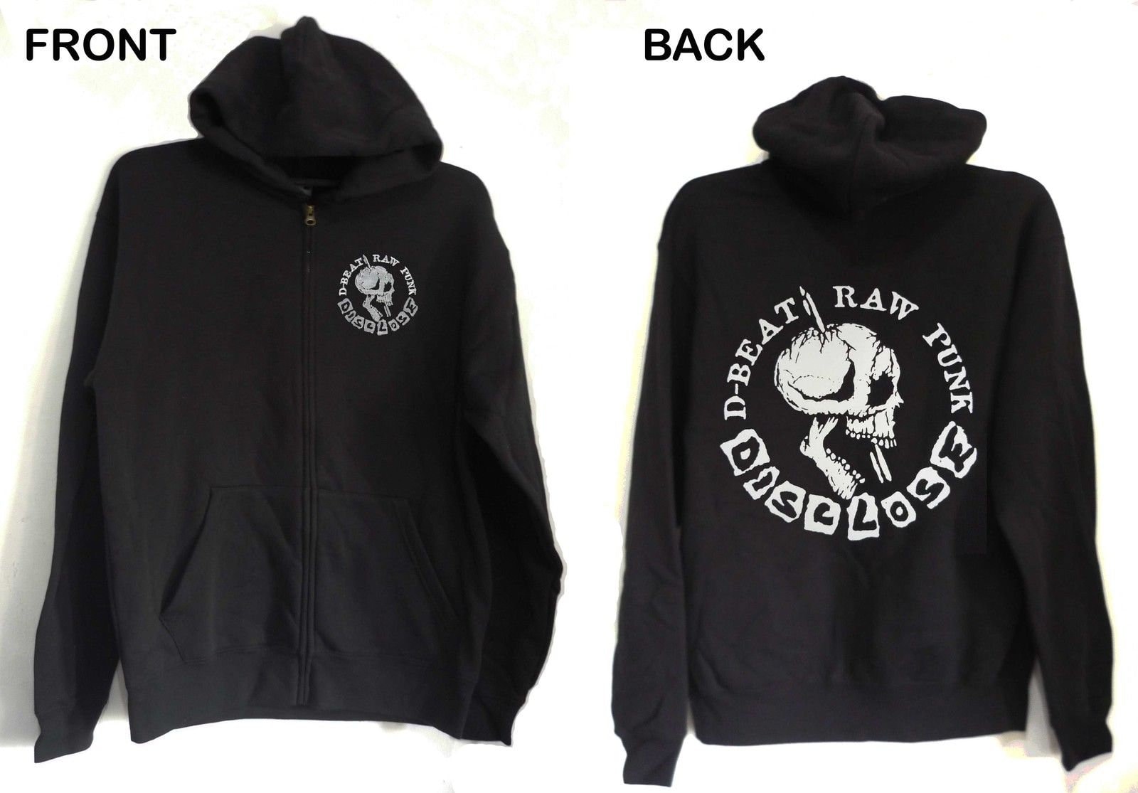 DISCLOSE D-beat Raw Punk Hoodie Zipper - Etsy