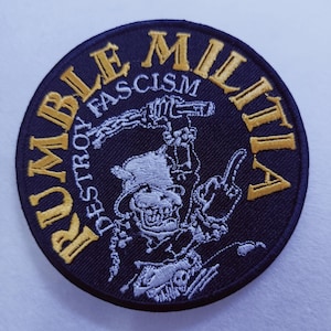 RUMBLE MILITIA gestickter Aufnäher Crossover thrash crumbsuckers DRI Acid Herrschaft