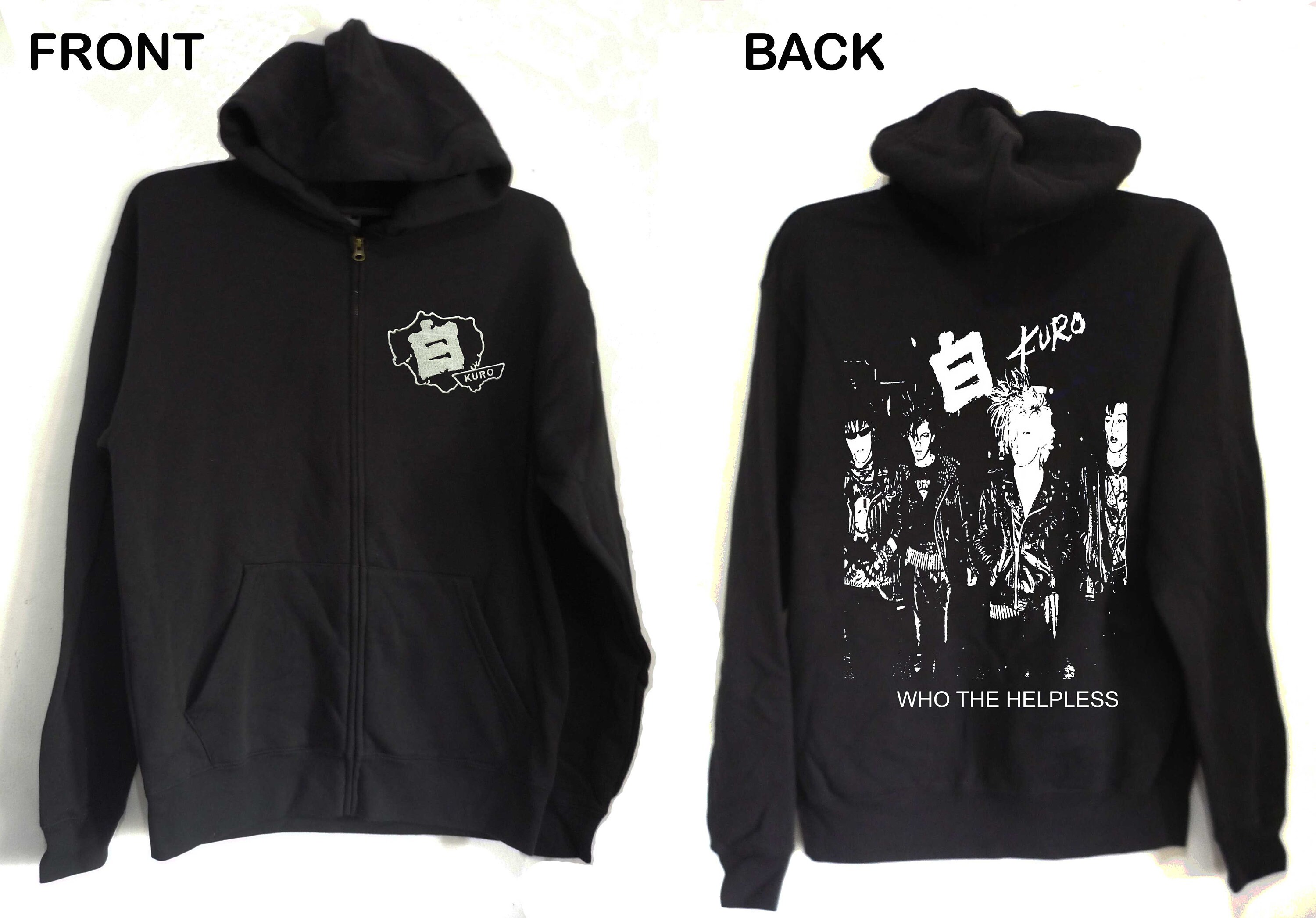 KURO - Who the Helpless Hoodie Zipper Confuse GAI Gauze Lip Cream 