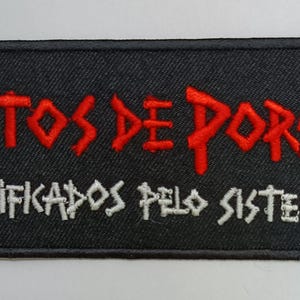 RATOS DE PORAO embroidered patch Olho Seco varukers gbh exploited Rdp