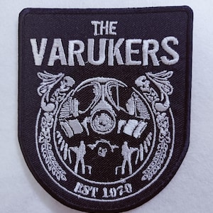 VARUKERS Der gestickte Aufnäher ausgenutzt Einwegsystem Chaos u.k. Verletzten